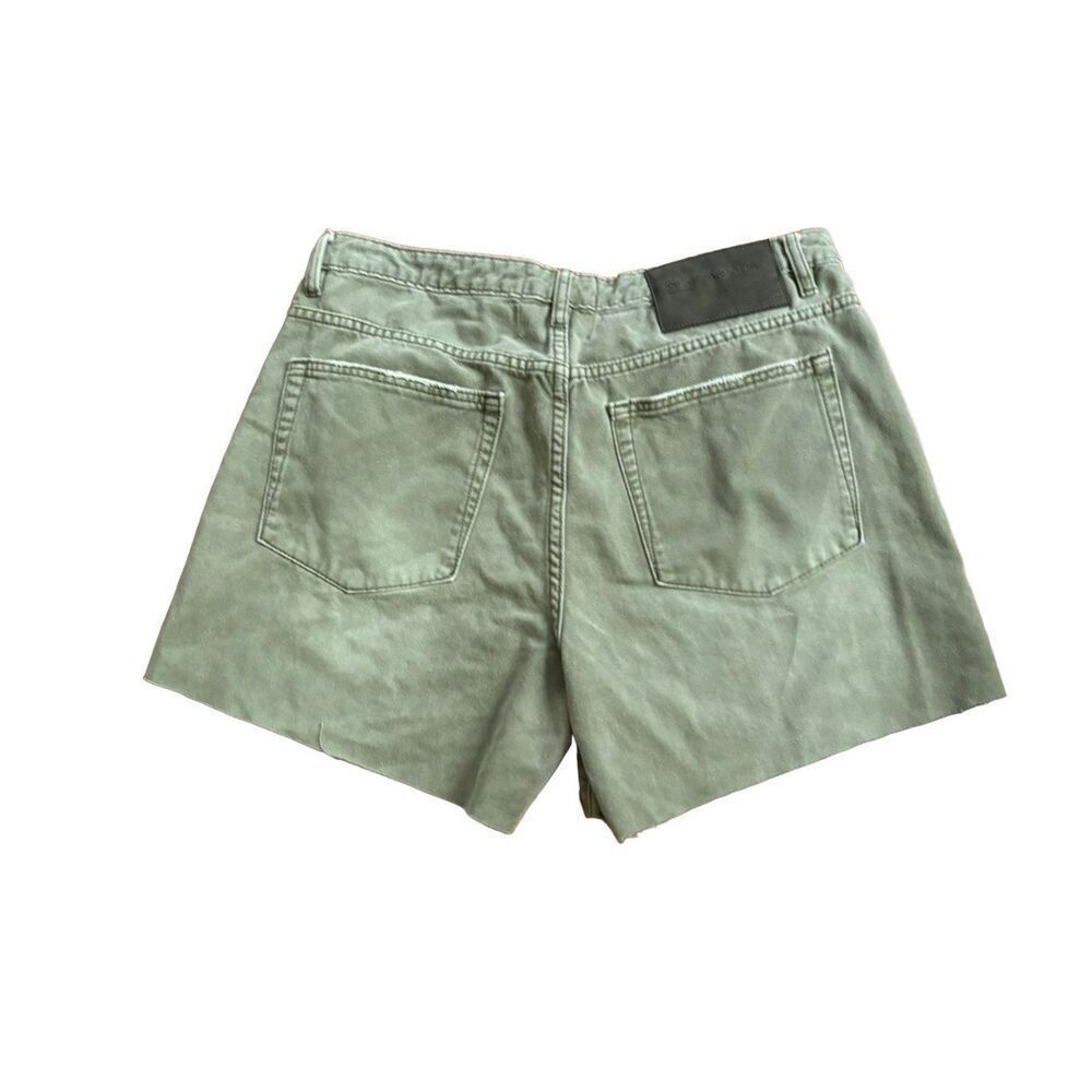 One Teaspoon Green Cut Off Shorts 4.25 inch Inseam Upcycled Jeans